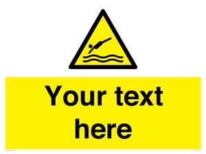 Custom Warning diving area